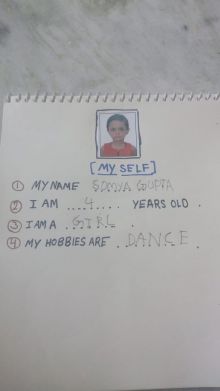 Work done by students during lockdown